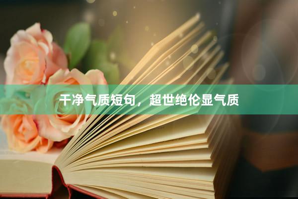 干净气质短句，超世绝伦显气质